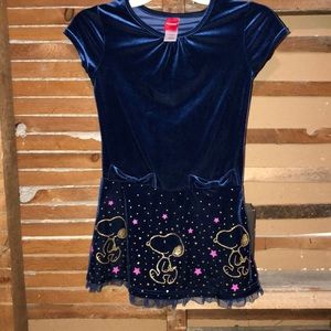 Blue Soft Navy Snoopy Dress